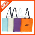 Impresso logotipo personalizado floding shopping lunch bag